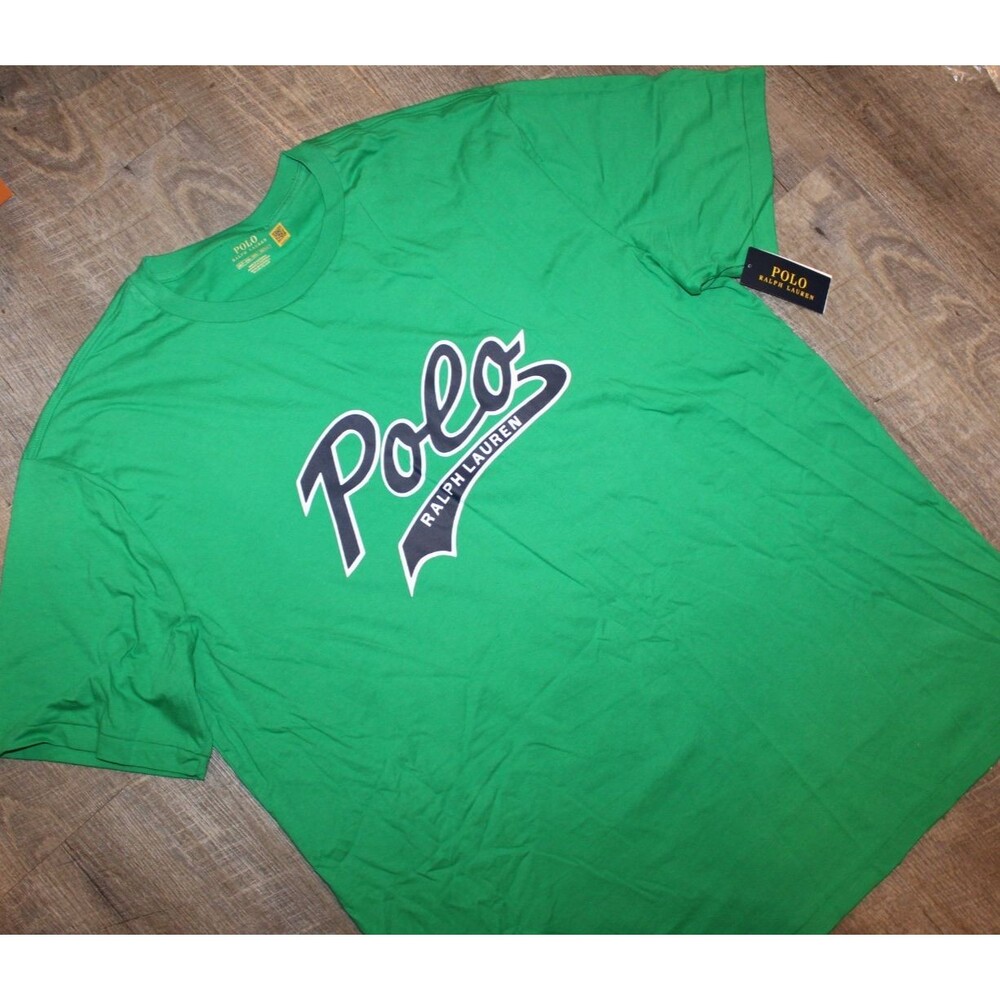 Polo Ralph Lauren Men's Big Tall Short Sleeved Logo T-shirt Green Navy Blue 2LT